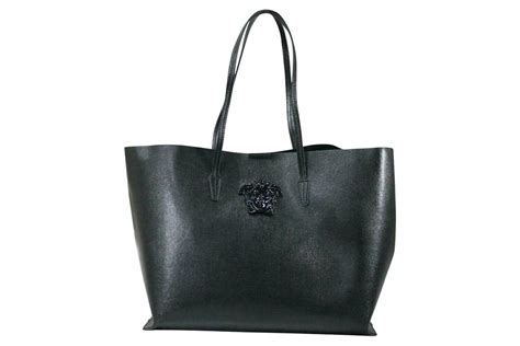 borsa vitello st tapestry capretto versace|Versace Vitello Tote Bag Black in Saffiano Leather .